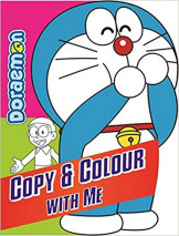Doraemon Copy & Colour With Me Red