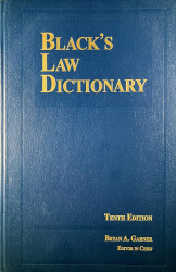 Black Law Dictionary 10th  Editon
